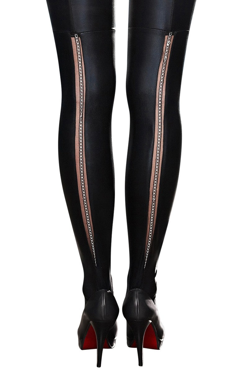 schwarze Straps-Strümpfe A0190 von 7-Heaven schwarze Straps-Strümpfe A0190 von 7-Heaven